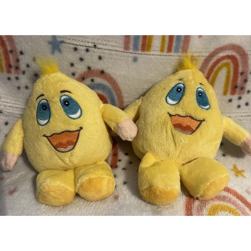2 Ganz Webkinz Plush Yellow Wacky Zingoz - No Code - Sound Works On One Only